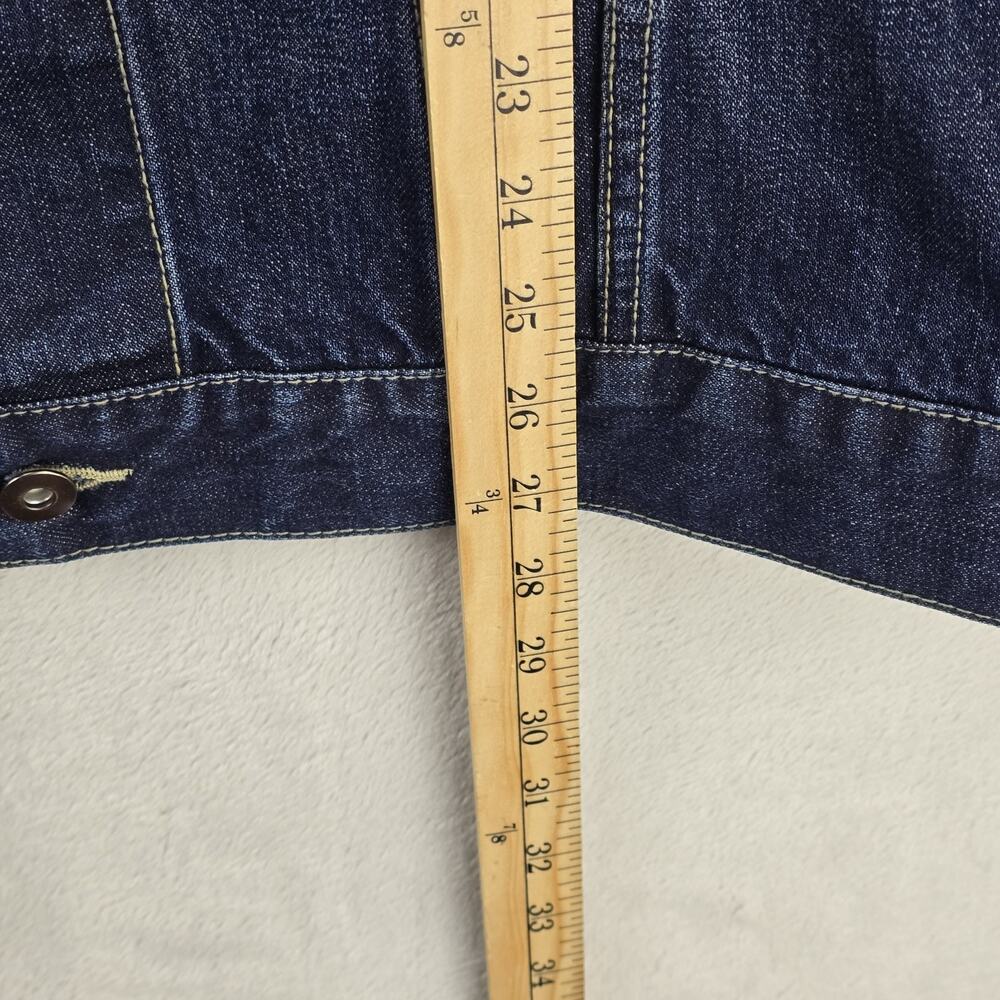 Vintage Dickies Denim Jacket Mens XL (Fits Medium) Blue Selvedge Type 2 90s Y2K - Picture 11 of 11